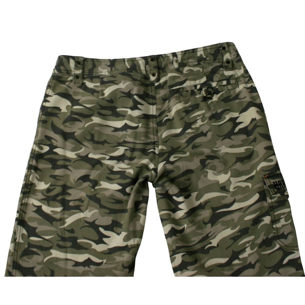 Harley-Davidson Camouflage Cargo Pants Women's Size 8 Cotton Blend Army Green - Picture 8 of 12